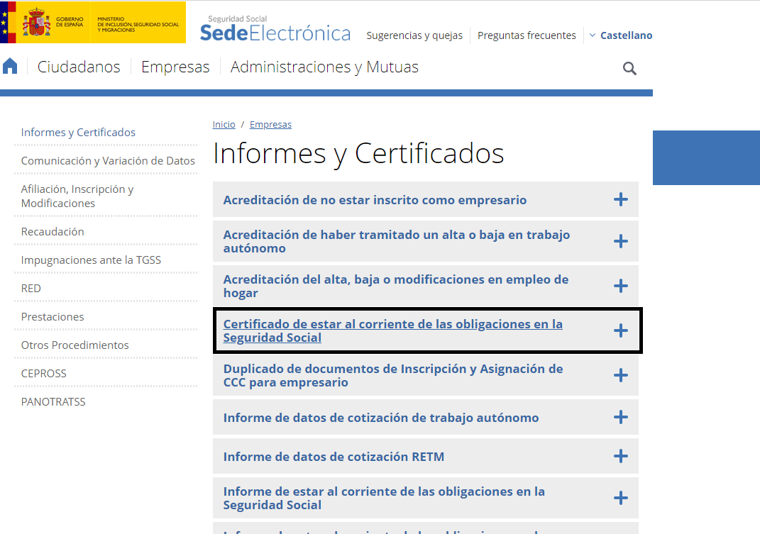 Certificado De Estar Al Corriente Con La Seguridad Social